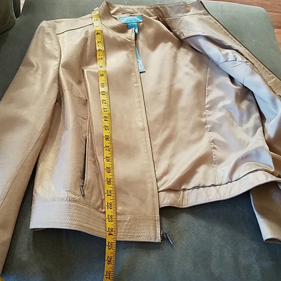 NWT Gorgeous Area Leather Jacket - Picture 5 of 6